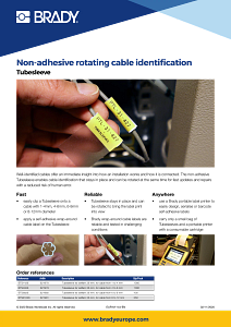 Non-adhesive rotating cable identification