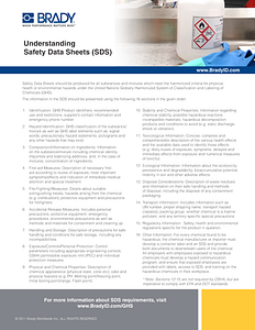 Need help understanding the new GHS Safety Data Sheets?