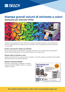 Stampante per etichette VP750 - Foglio informativo