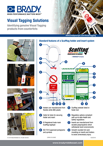 Visual Tagging Solutions counterfeit identification sheet - Middle East - English