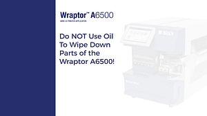 Wraptor A6500: how to clean