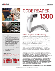 CR1500 Handheld Wired Barcode Scanner With Stand - 1D, 2D, QR Code ...