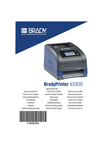 BradyPrinter i3300 quick start guide - Europe