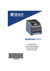 BradyPrinter i3300 quick start guide in French