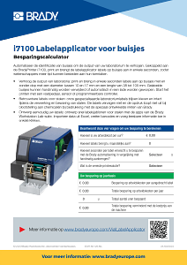i7100 Vial Tube Applicator cost calculator - Dutch
