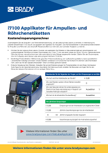 i7100 Vial Tube Applicator cost calculator - German