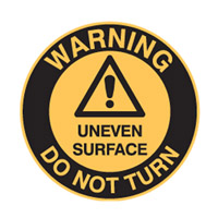 Floor Signs Warning Do Not Turn 440mm Diameter