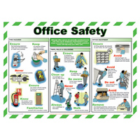 Safety Poster - Office Safety Poster - H420mm x W590mm