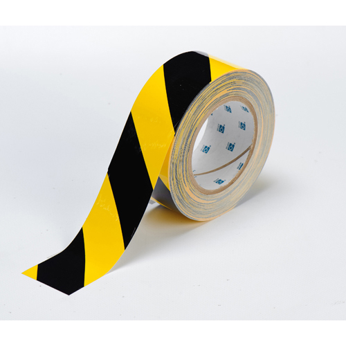 Floor Marking Tape 50mm Black and Yellow Toughstripe Polyester