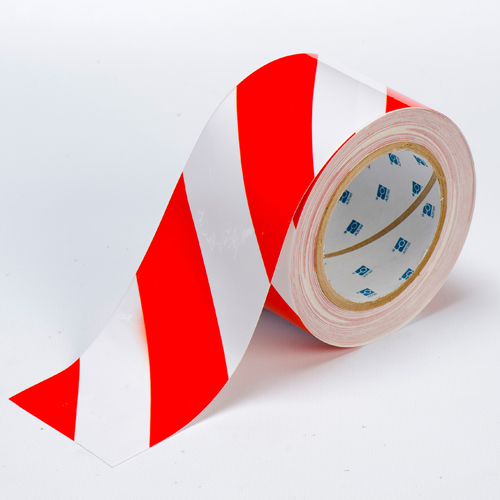 Floor Marking Tape 76mm Red and White Toughstripe Polyester