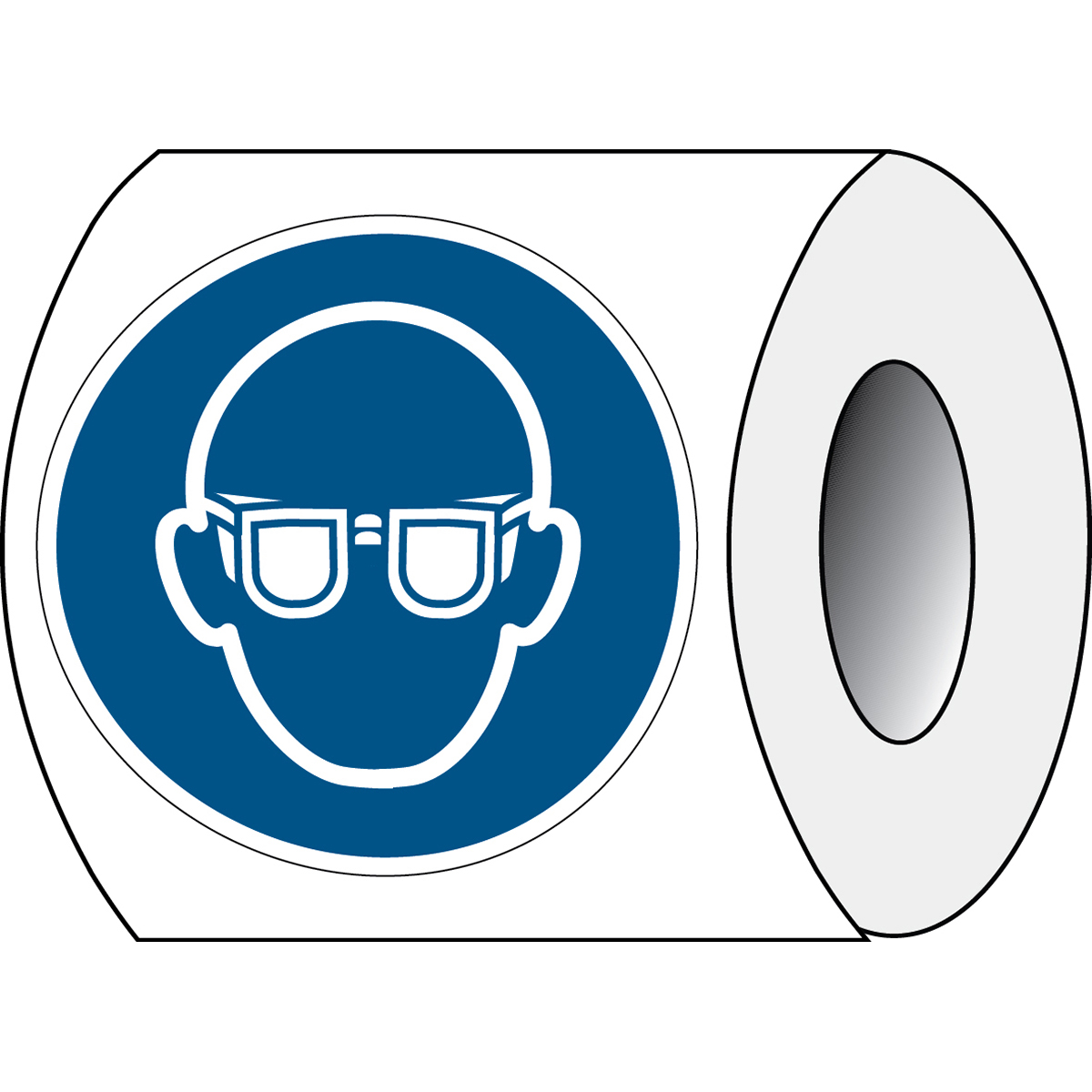 Signalisation lunettes protection obligatoire ISO 7010 - M004
