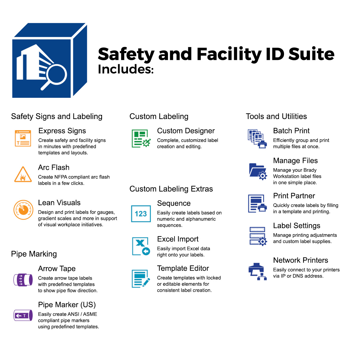 BBP85 Sign & Label Printer - QWERTY UK + BWS Suite - Brady Part: BBP85 ...
