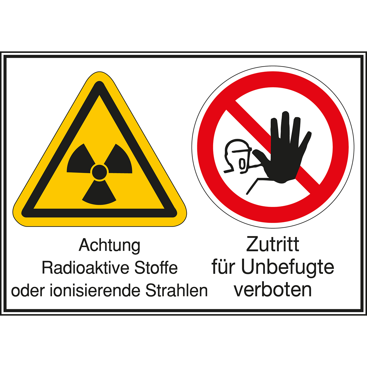 Werbeartikel Merchandising Achtung Nicht Ionisierende Strahlung Symbol Schild Business Industrie Babyleu Com Br