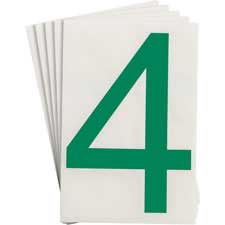 Standard Number Code Sticker Green Brady Part: 121874 | ToughStripe Green Number and Letter Labels | Brady ...