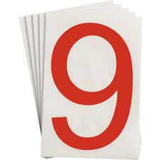 Brady Part: 121903 | ToughStripe Red Number and Letter Labels | Brady.co.uk