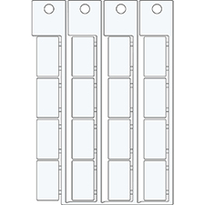 Porta-inserti Ademark modello 1 lunghezza 12 mm - Brady Part: AC-1-L12, Brady