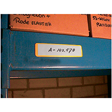 Organizzatore Magnetico Lavagne Portaetichette Magnetici 40x100mm - 20 Pezzi, Con Pellicola Protettiva, Per Scaffali Metallici, Armadietti E Lavagne