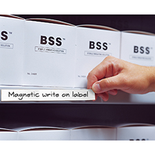 Etichette magnetiche – magnetoplan: bianco, conf. da 200 pz.