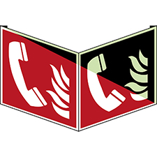 Cartello Estintore, Fotoluminescente, Plastica, ISO 7010 - Foto 5