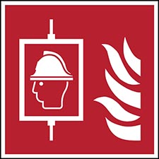 Fireman Safesign Brady Part: 309321 | ISO Safety Sign - Firefighters’ lift | Brady.co.uk