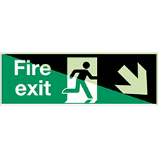 Glow-in-the-dark safety sign - Brady Part: 834780 | Brady | Brady.eu