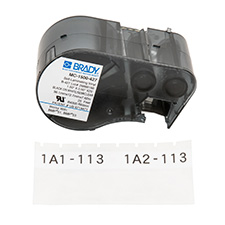 Étiquettes auto-protégées en vinyle pour fils et câbles pour étiqueteuses  BMP51 et BMP53 - Brady Part: M-32-427, Brady