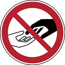ISO Safety Sign - Avoid contact | Brady | Brady.eu