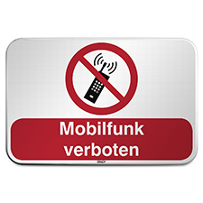 ISO-Sicherheitsschild - Mobilfunk Verboten - Brady Part: 305014 | Brady ...