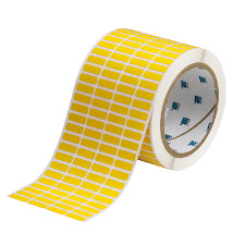 76 mm Core Glossy Yellow Polyester Barcode and Rating Plate Labels ...