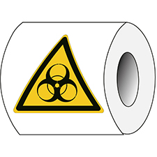 Brady Part: 827646 | ISO Safety Sign - Warning, Biological hazard | www ...