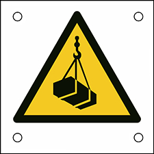 Brady Part: 302726 | ISO Safety Sign - Warning, Overhead load | www ...