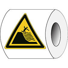Brady Part: 302516 | ISO Safety Sign - Warning, Deep shelving beach ...