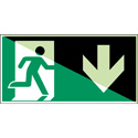 Glow-in-the-dark safety sign