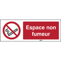 Panneau adhésif réglementation anti-tabac ''Interdiction de fumer'',  dimensions 148 x 210 mm - Le Temps des Travaux