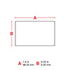 Étiquettes d’identification générale en polyester blanc mat pour étiqueteuses BMP71, BMP61 2