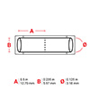 PermaSleeve hittekrimpende labels voor draden en kabels, diameter van 3,18 mm, bulk, voor BMP61 BMP71 M611 5