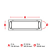 PermaSleeve Schrumpfschläuche zur Kennzeichnung von Kabeln mit einem Durchmesser von 25-48 mm, halogenfrei, geringe Rauchentwicklung, 76-mm-Kern 5