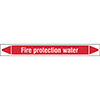 Fire Protection Water Linerless Pipe Markers on a Roll