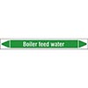 Boiler Feed Water Linerless Pipe Markers on a Roll