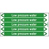 Low Pressure Water Pipe Markers on a Card