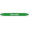 Raw Water Linerless Pipe Markers on a Roll