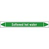 Softened Hot Water Linerless Pipe Markers on a Roll