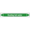 Heating Hot Water Linerless Pipe Markers on a Roll