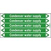 Condenser Water Supply Pipe Markers on a Card