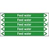 Feed Water Pipe Markers on a Card