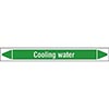 Cooling Water Linerless Pipe Markers on a Roll