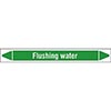 Flushing Water Linerless Pipe Markers on a Roll