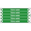 Valve Water Pipe Markers on a Card