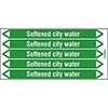 Softened City Water Pipe Markers on a Card