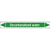 Decarbonatized Water Linerless Pipe Markers on a Roll